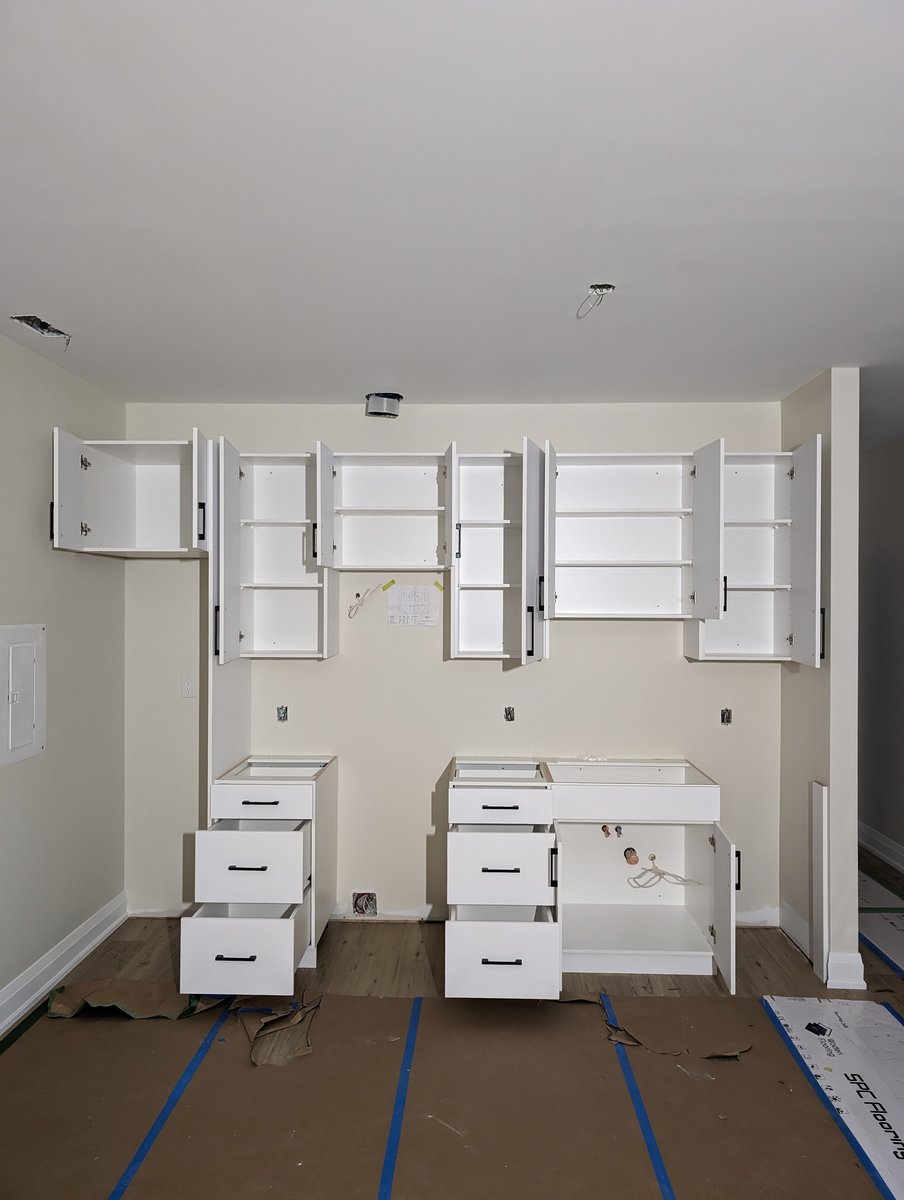 Custom basement kitchen installation